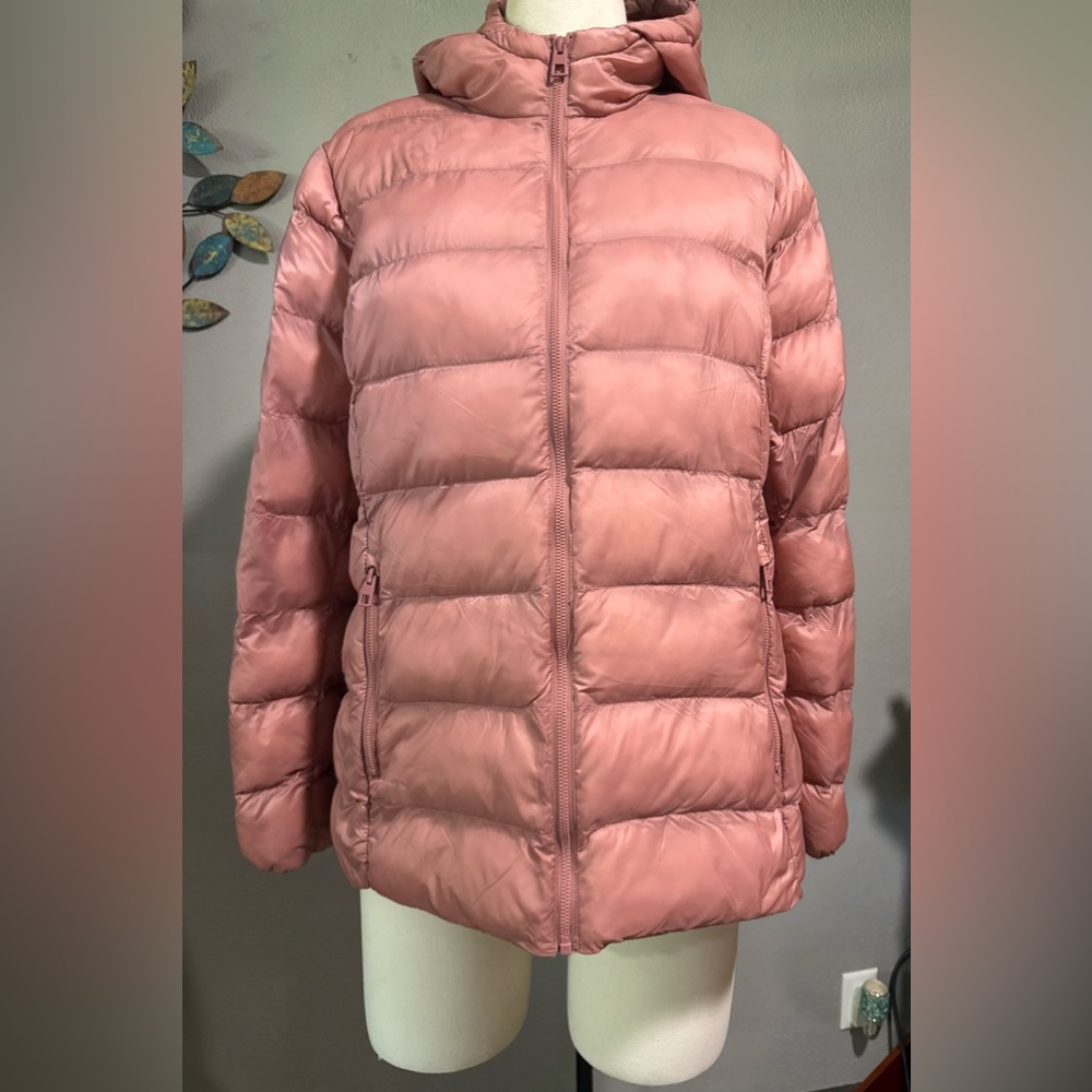 Women's Pink Puffer hooded Jacket